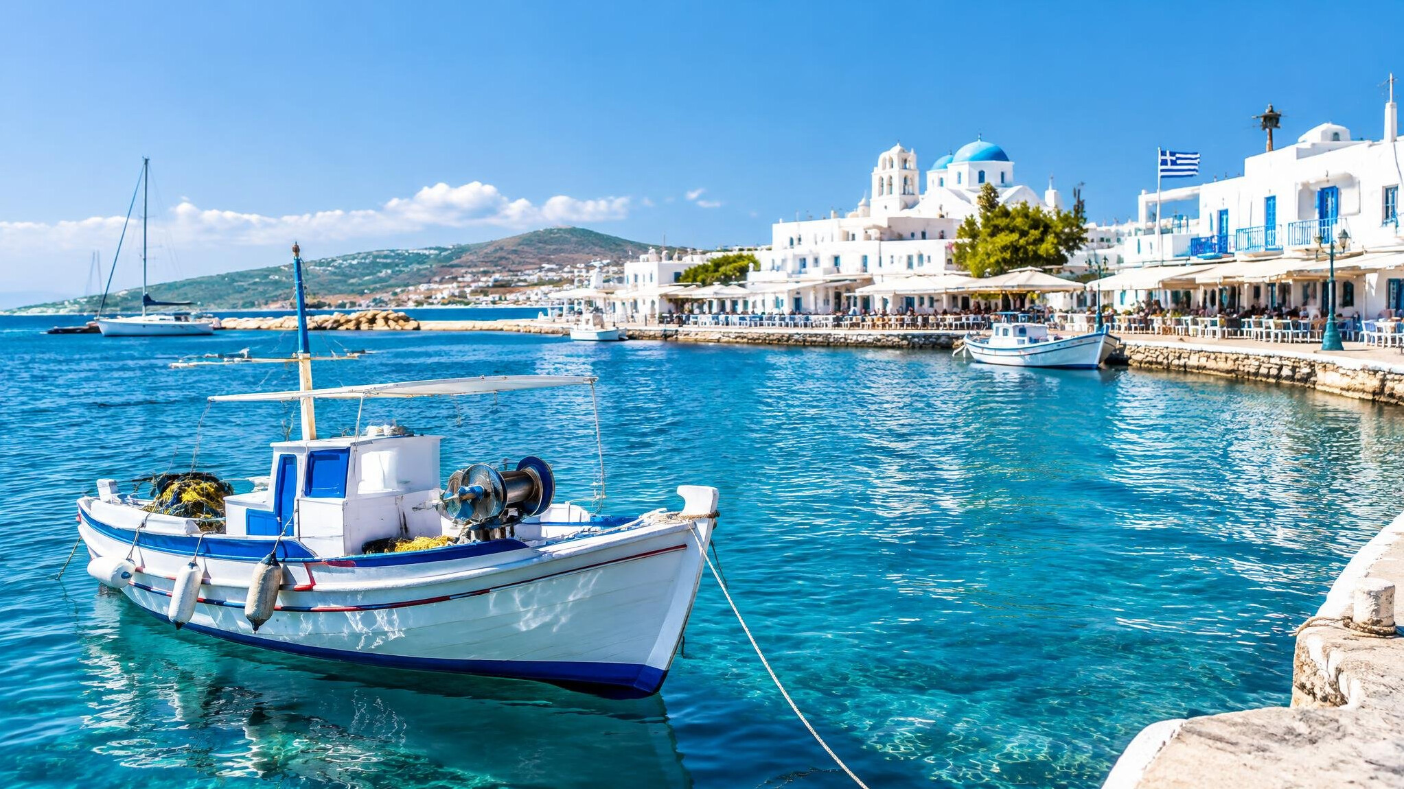 paros island harbor
